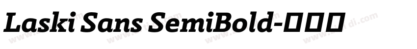 Laski Sans SemiBold字体转换 Laski Sans SemiBold字体转换
